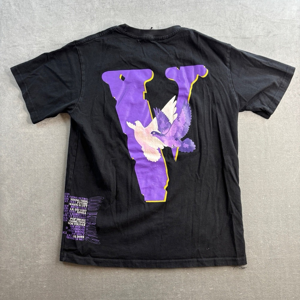 Nav x Vlone Good Intentions Black and Purple T-Shirt Men's Size Medium